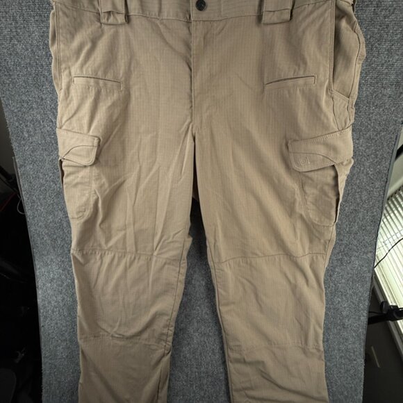 5.11 Tactical Stryke Pants Beige Canvas Cargo Pockets Utility TLBLIN-4196-4 **** - Picture 1 of 16